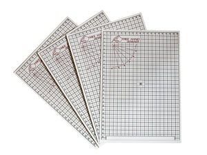 Free Hand Drawing Grid - Fits A5 (5.83" × 8.27") Paper