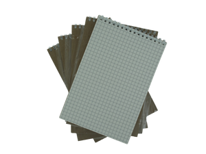 CatMan2 - Refill 9 pack of 50 sheet Graph Paper - 5.83" × 8.27" (A5)
